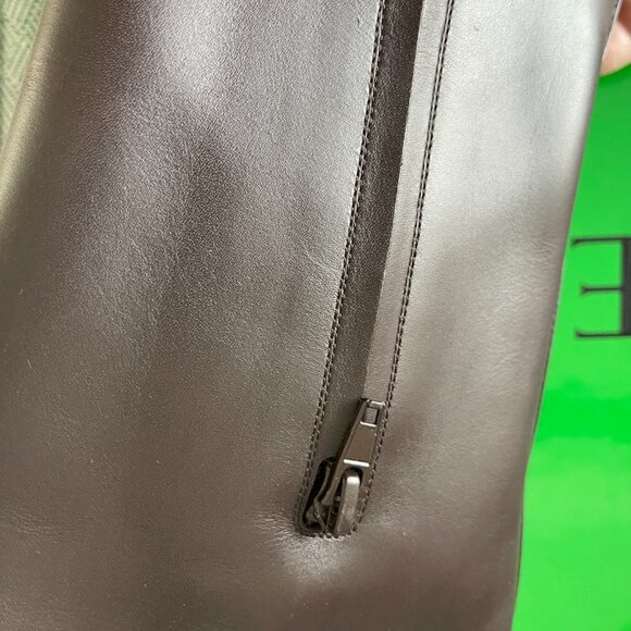 BOTTEGA VENETA 677272 Women's Tall Brown Leather heeled Boots Shoes, $1750 New - Picture 9 of 15